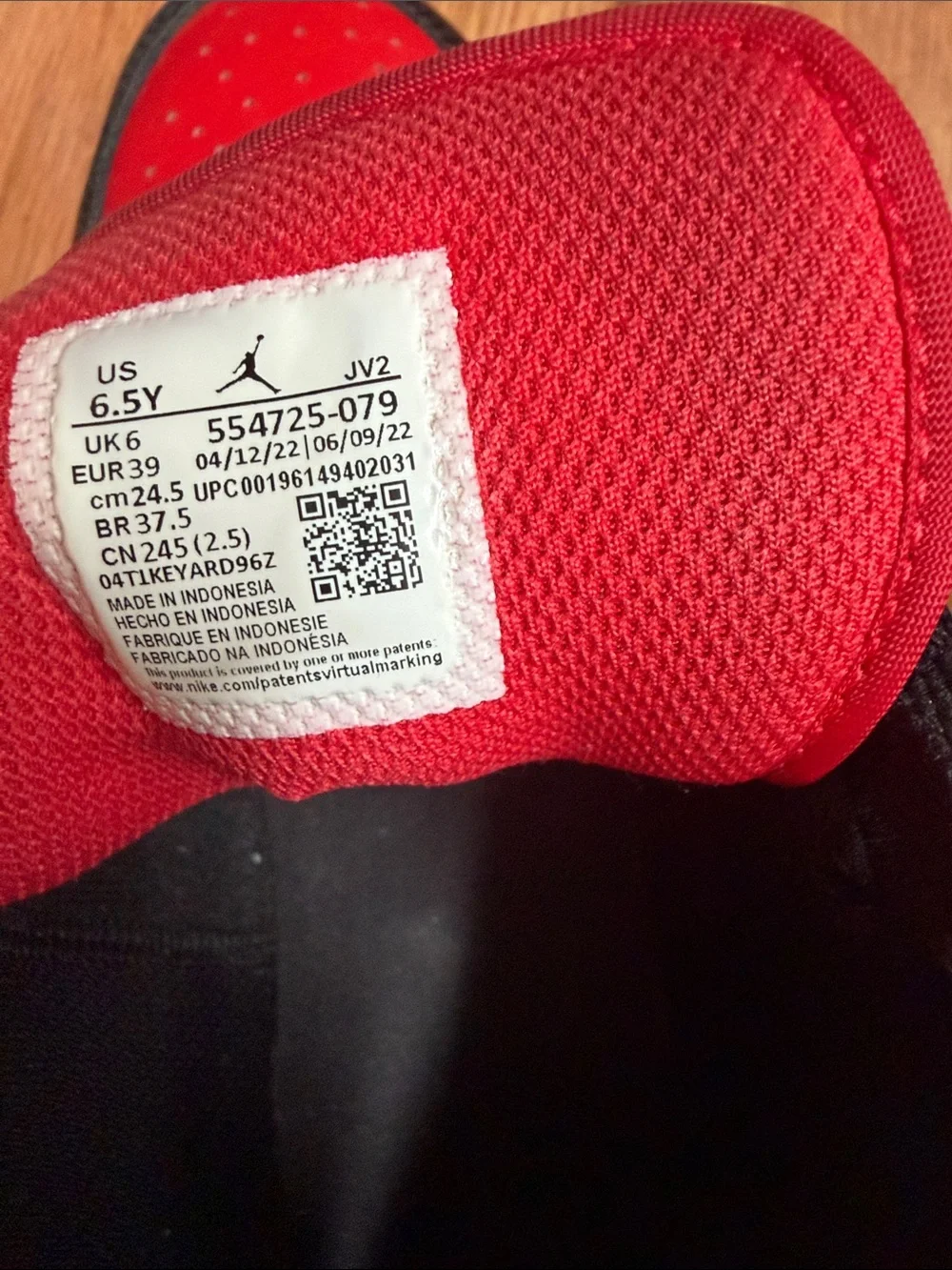 Jordan Kids Basketball Sneakers - Red/Black/White